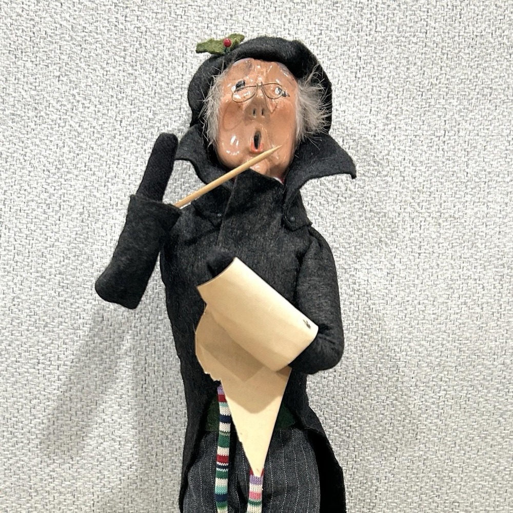 VTG Byers Choice Choir Director Caroler Christmas Holiday 13.5" Dickens 1982